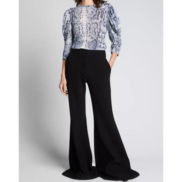 Proenza Schouler Tops - PROENZA SCHOULER Snake Print Top Womens XS Blue White Crew Neck Tee Python